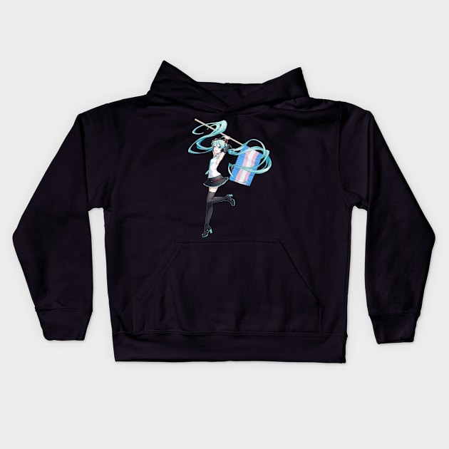 Hatsune Miku Kids Hoodie by RhysDawson